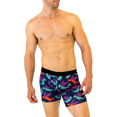 Warriors And Scholars Dragons Boxer Briefs In Blue