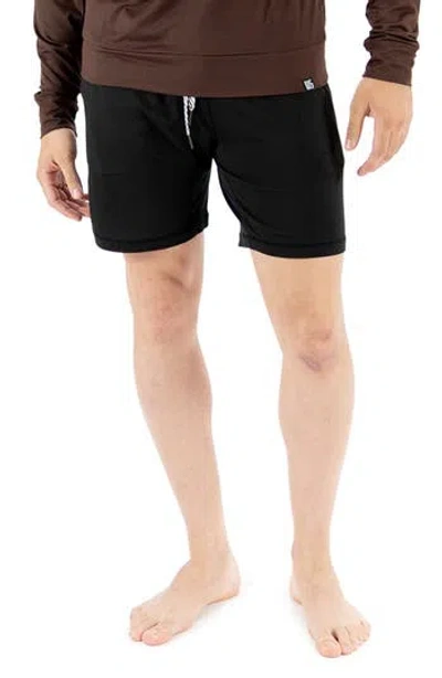 Warriors And Scholars Everyday Drawstring Shorts In Black