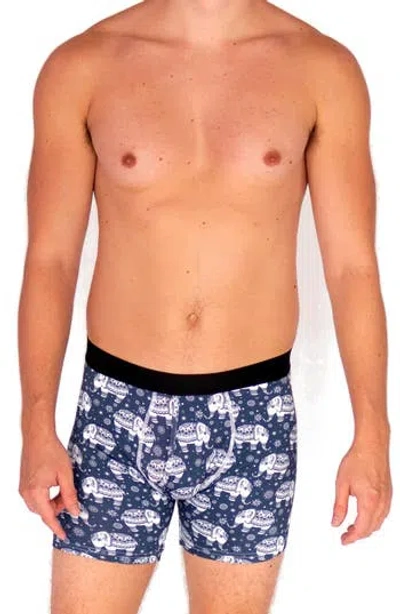 Warriors And Scholars Hati Boxer Briefs In Blue