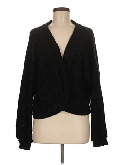 Pre-owned Wasabi + Mint Cardigan Sweater In Black