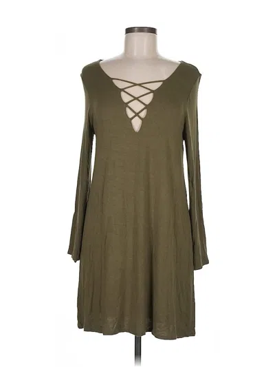 Pre-owned Wasabi + Mint Casual Dress In Green