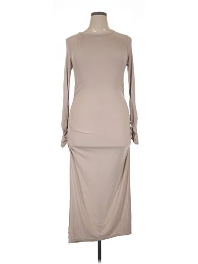 Pre-owned Wasabi + Mint Casual Dress In Tan