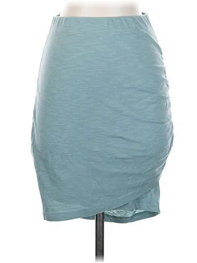 Pre-owned Wasabi + Mint Casual Skirt In Teal