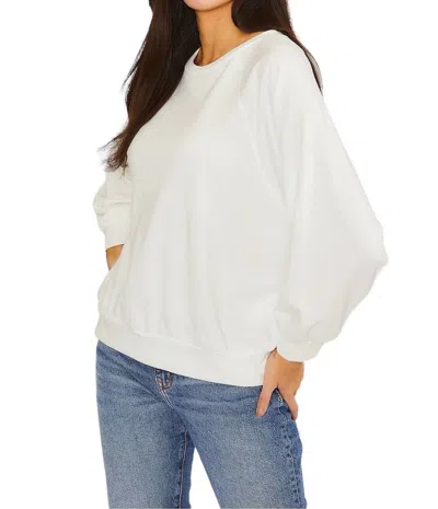 Wasabi + Mint Jillian Sweatshirt In White
