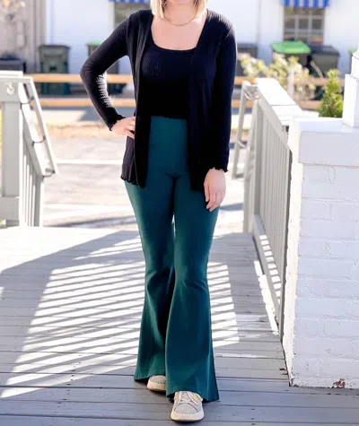 Wasabi + Mint Noemi Cardigan Set In Black In Blue