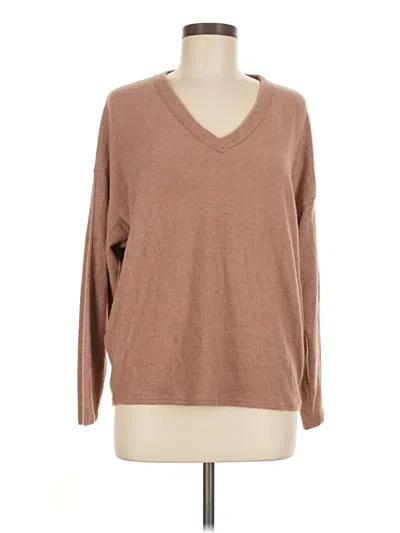 Pre-owned Wasabi + Mint Pullover Sweater In Brown