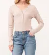 Wasabi + Mint Ribbed V-neck Bodysuit In Khaki In Green