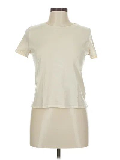 Pre-owned Wasabi + Mint Short Sleeve Turtleneck In White