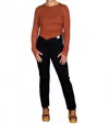 Wasabi + Mint Sideline Long Sleeve Top In Rust In Multi