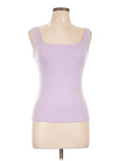 Pre-owned Wasabi + Mint Tank Top Purple Strapless Neckline Tops
