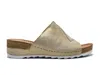 Wasak Women's Solea Leather Sandals In Gold In Gold