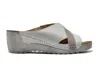Wasak Women's Sylva Wedge Sandals In Silver In Silver