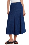 Wash Lab Denim Brilliant Denim Maxi Skirt In Rich Blue