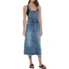 Wash Lab Denim Pieced Mixed Denim Jumper In Camp Blue Medium