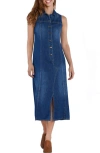 WASH LAB DENIM WASH LAB DENIM DENIM MAXI SHIRTDRESS