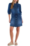 Wash Lab Denim Denim Utility Dress In Blue