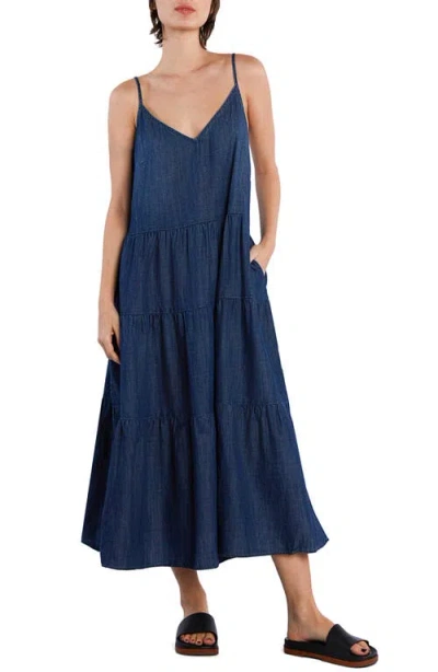 Wash Lab Denim Felicity Flounce Tiered Denim Dress