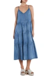 Wash Lab Denim Felicity Flounce Tiered Denim Dress