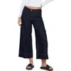 Wash Lab Denim Isla High Waist Crop Wide Leg Jeans In Isla Blue