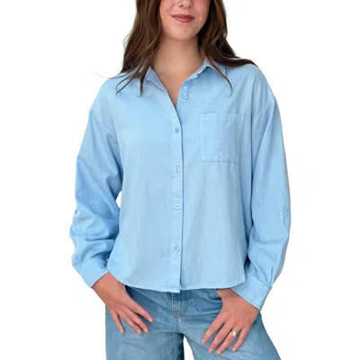 Wash Lab Denim Marlow Relaxed Shirt In Black