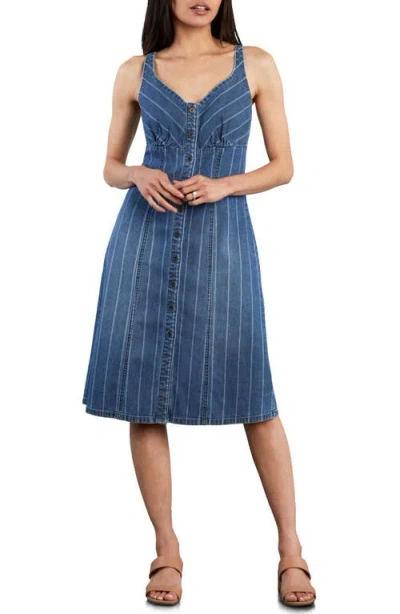 Wash Lab Denim True Blue Sleeveless Denim Dress