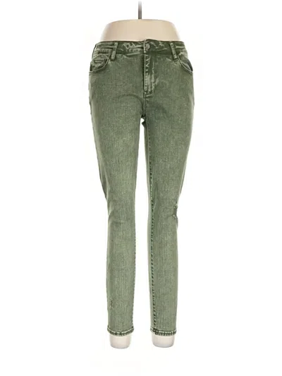 Pre-owned Wash Lab Jeans In Green