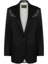 Washington Dee Cee Panelled Single-breasted Blazer In Black