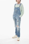 Washington Dee Cee Denim Jumpsuit With Logoed And Golden Buttons