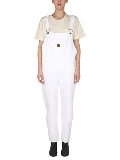 Washington Dee Cee Denim Overalls In White