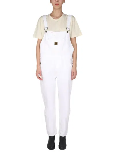 Washington Dee Cee Denim Overalls In White