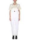 Washington Dee Cee Washington Dee-cee Woman Overalls White Size 30 Cotton In White