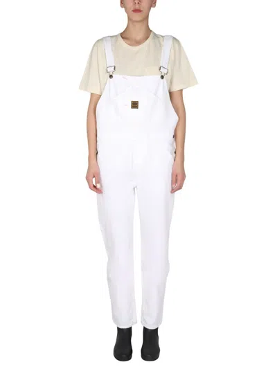 Washington Dee Cee Denim Overalls In White