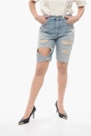 WASHINGTON DEE CEE DISTRESSED SHORTS WITH STUDS