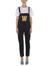 Washington Dee Cee Denim Washington Jumpsuit With Contrasting Logo Patch In Black