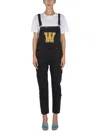 Washington Dee Cee Denim Washington Jumpsuit With Contrasting Logo Patch In Black
