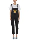 Washington Dee Cee Denim Washington Jumpsuit With Contrasting Logo Patch In Black