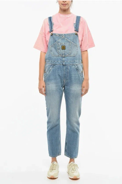 WASHINGTON DEE CEE LIGHT-WASH DENIM OVERALLS