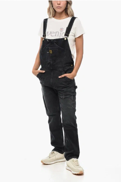 WASHINGTON DEE CEE LIGHT-WASH DENIM OVERALLS