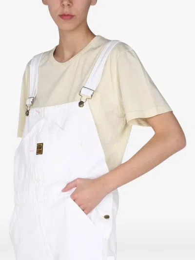Washington Dee Cee Logo-patch Overalls In 화이트