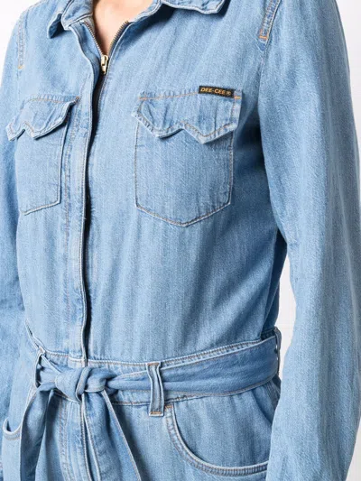 Washington Dee Cee Washington Dee-cee Woman Denim Shirt Blue Size Xs Cotton