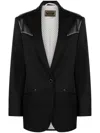 Washington Dee Cee Panelled Single-breasted Blazer In Black