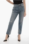 Washington Dee Cee Vintage Effect Ranch Jeans With Visible Stitching 17cm