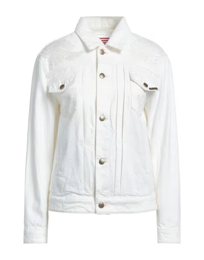 Washington Dee Cee Washington Dee-cee Denim Outerwear In Off White
