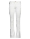 Washington Dee Cee Washington Dee-cee Woman Jeans White Size 30 Cotton, Elastane In White