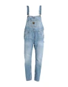 Washington Dee Cee Denim Washington Jumpsuit With Logoed And Golden Buttons In Blue