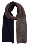 Waste Yarn Project Mimi Colorblock One Of A Kind Cashmere Scarf In Black Multi