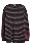 Waste Yarn Project Tania Colorblock Crewneck Sweater In Darker/medium