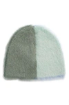 Waste Yarn Project Yaya Brushed Colorblock One Of A Kind Beanie In Gray