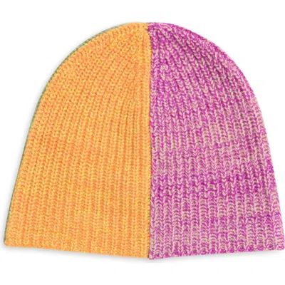 Waste Yarn Project Yaya Colorblock One Of A Kind Beanie
