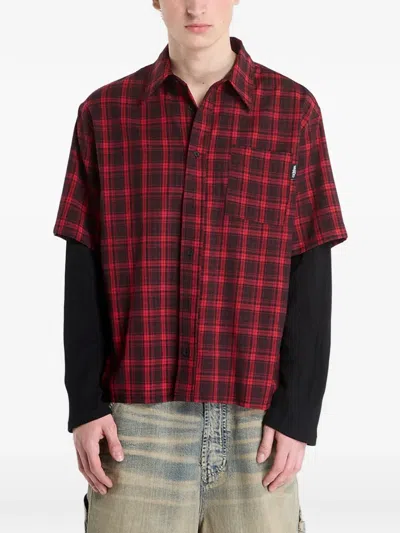 Wasted Age Tartan-pattern Shirt In Multi